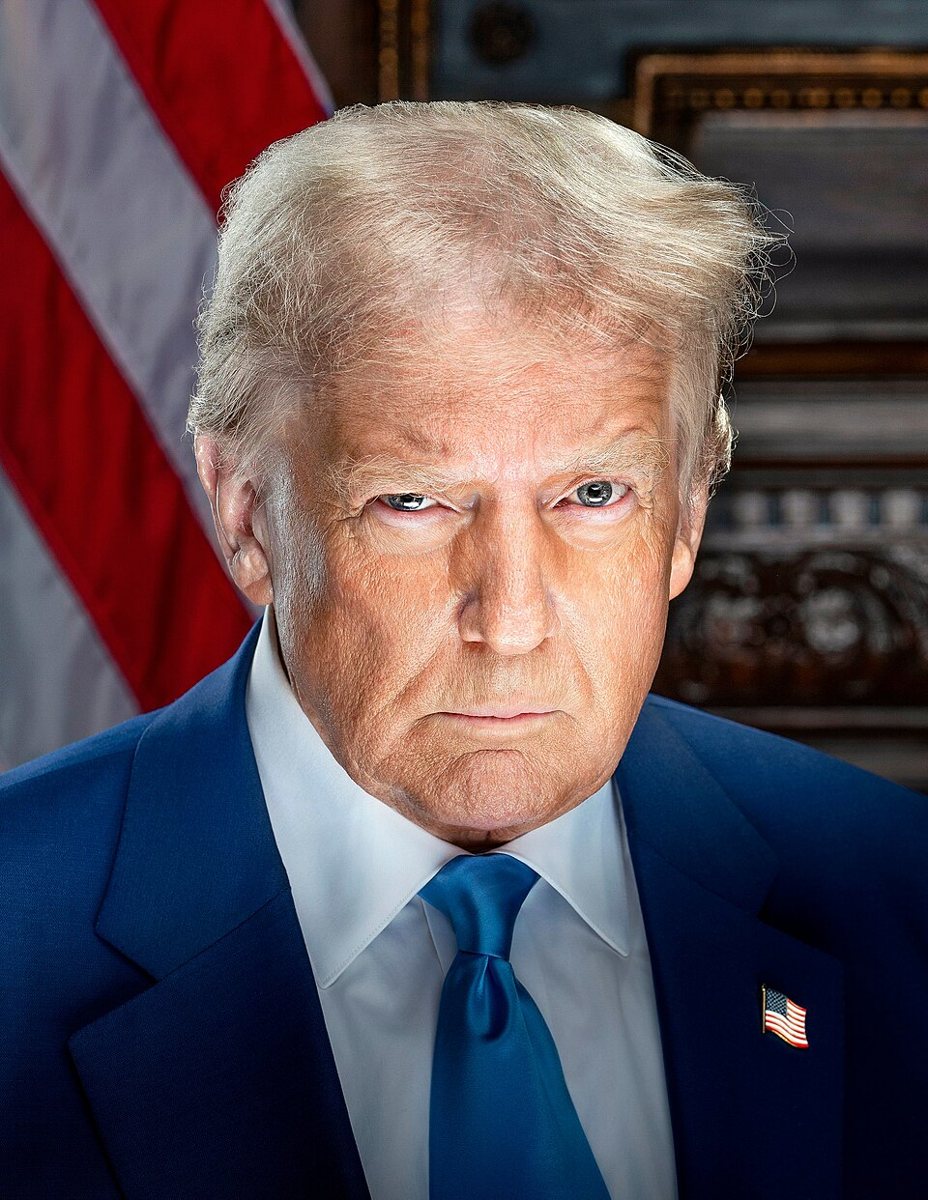 FILE PHOTO: Official 2025 inaugural portrait of President Donald Trump.