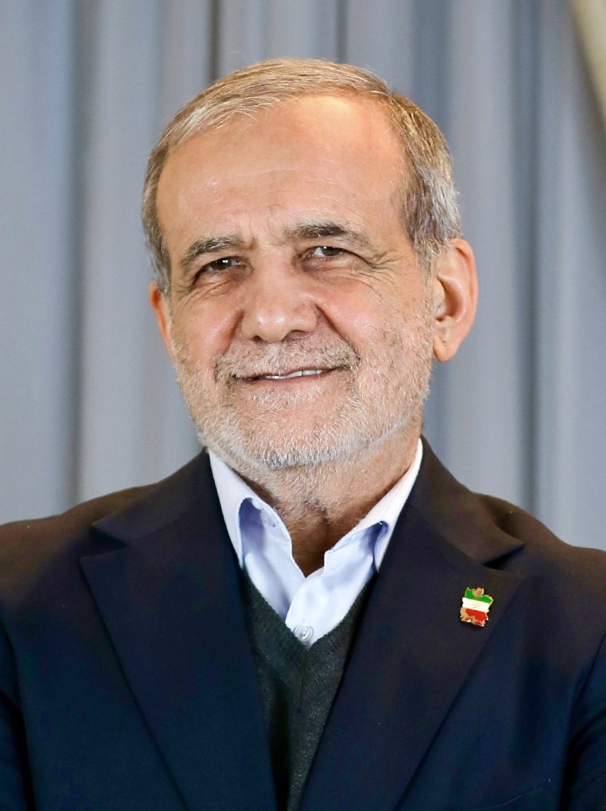 FILE PHOTO: Masoud Pezeshkian, president of Iran, in an interview in December 2025.